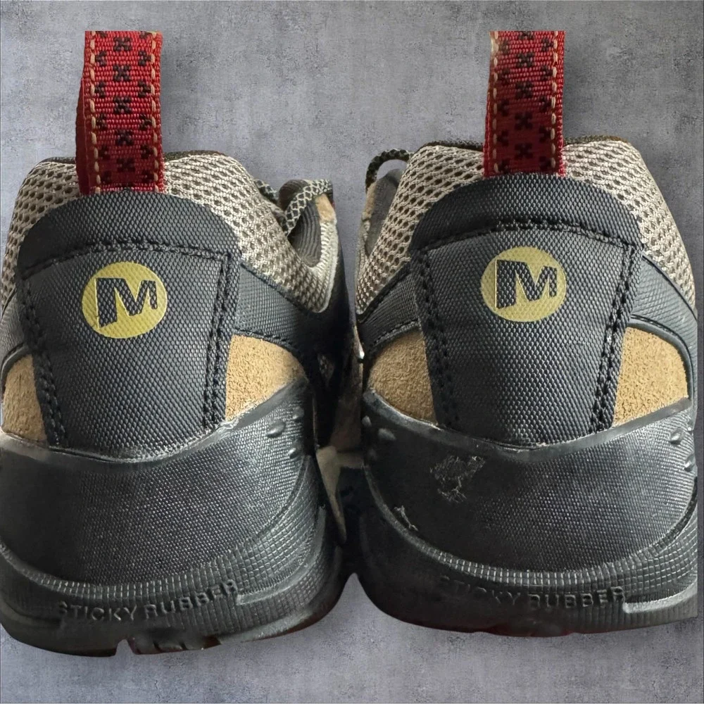 Merrell Crosslander 2 Hiking Shoes Y2K Men's 11 Brown Suede Mesh Low Top J034687